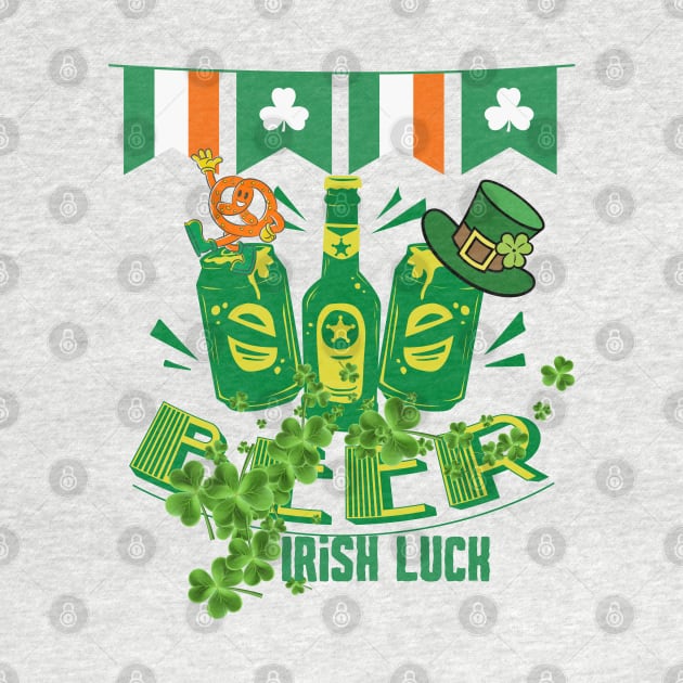 Irish luck beer by Beyond TShirt